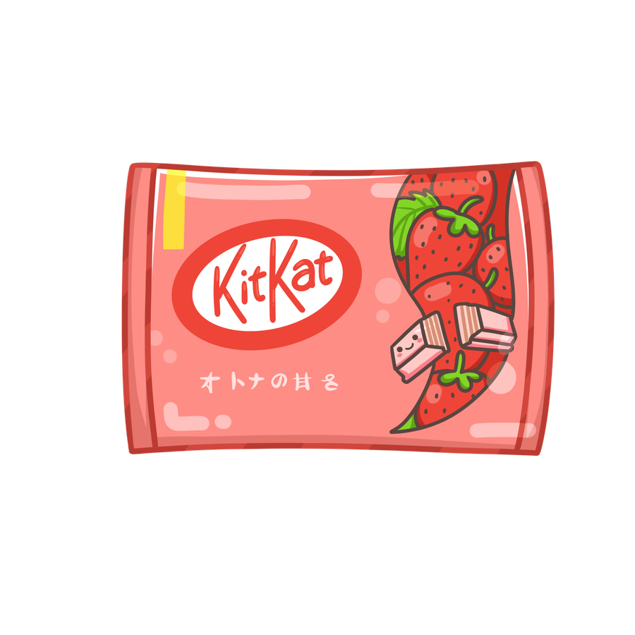 Japanese KitKat strawberry doodle